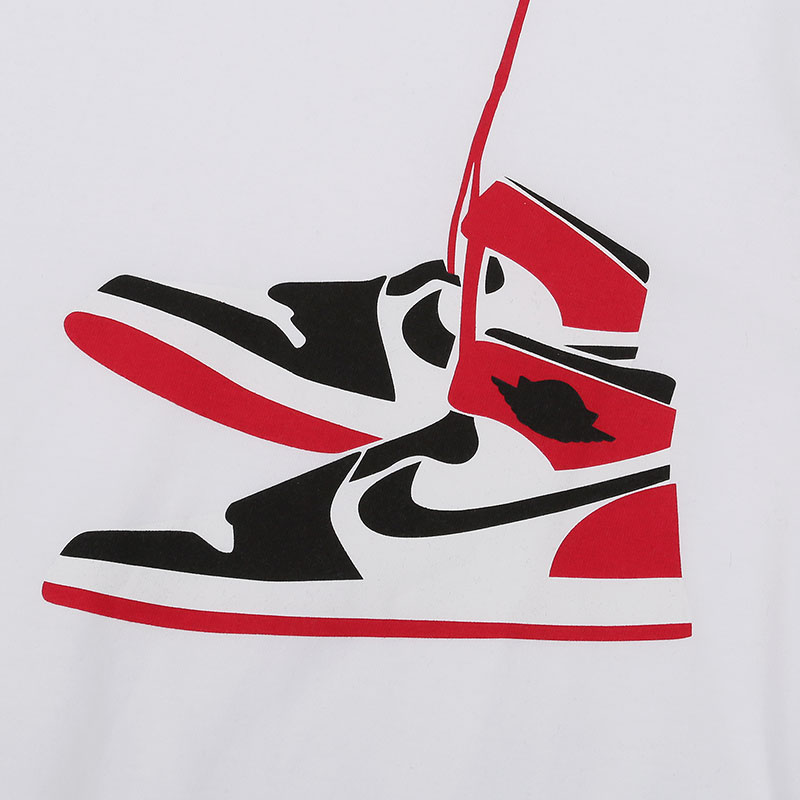 мужская белая футболка Jordan AJ1 Shoe Crew CZ0432-100 - цена, описание, фото 2